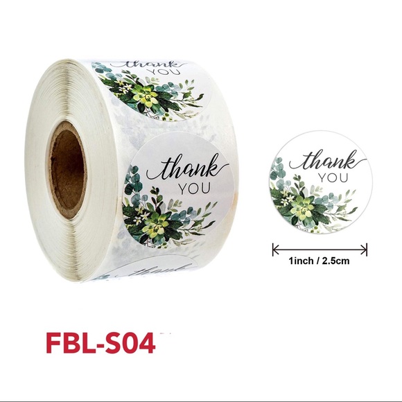4 Rolls of Thank you stickers-#FBL01 - Picture 13 of 15
